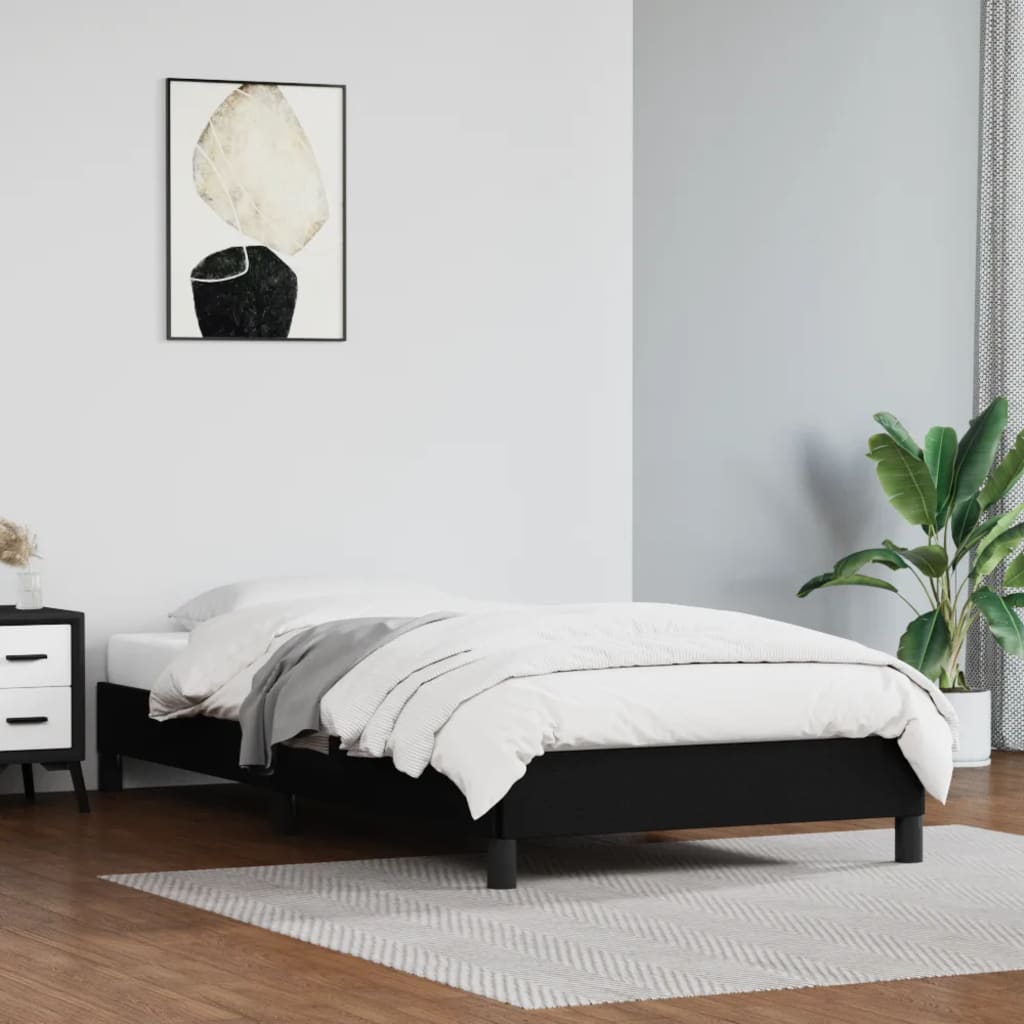 Giroletto Nero 90x190 Cm In Similpelle