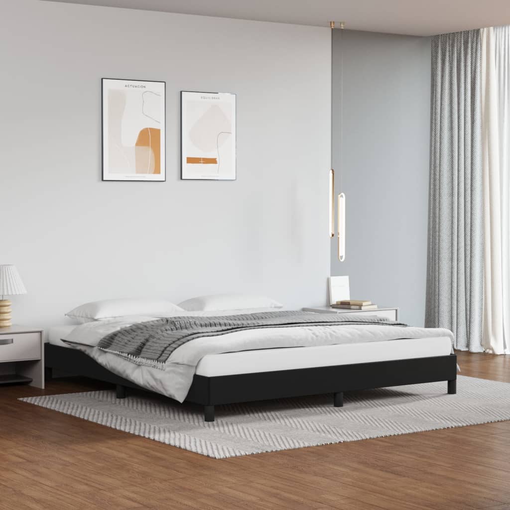 Giroletto Nero 180x200 Cm In Similpelle