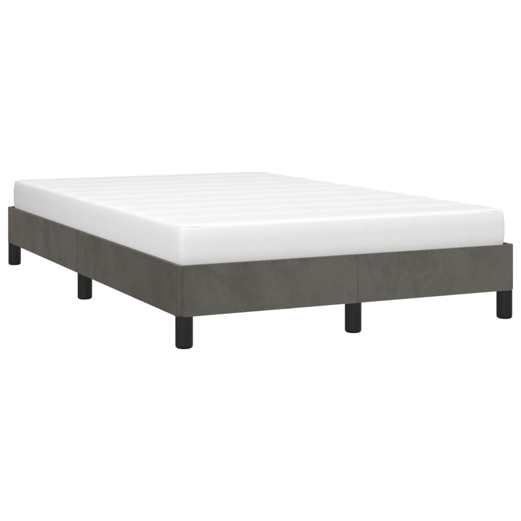 Giroletto Senza Materasso Grigio Scuro 120x200 Cm Velluto - Image 4