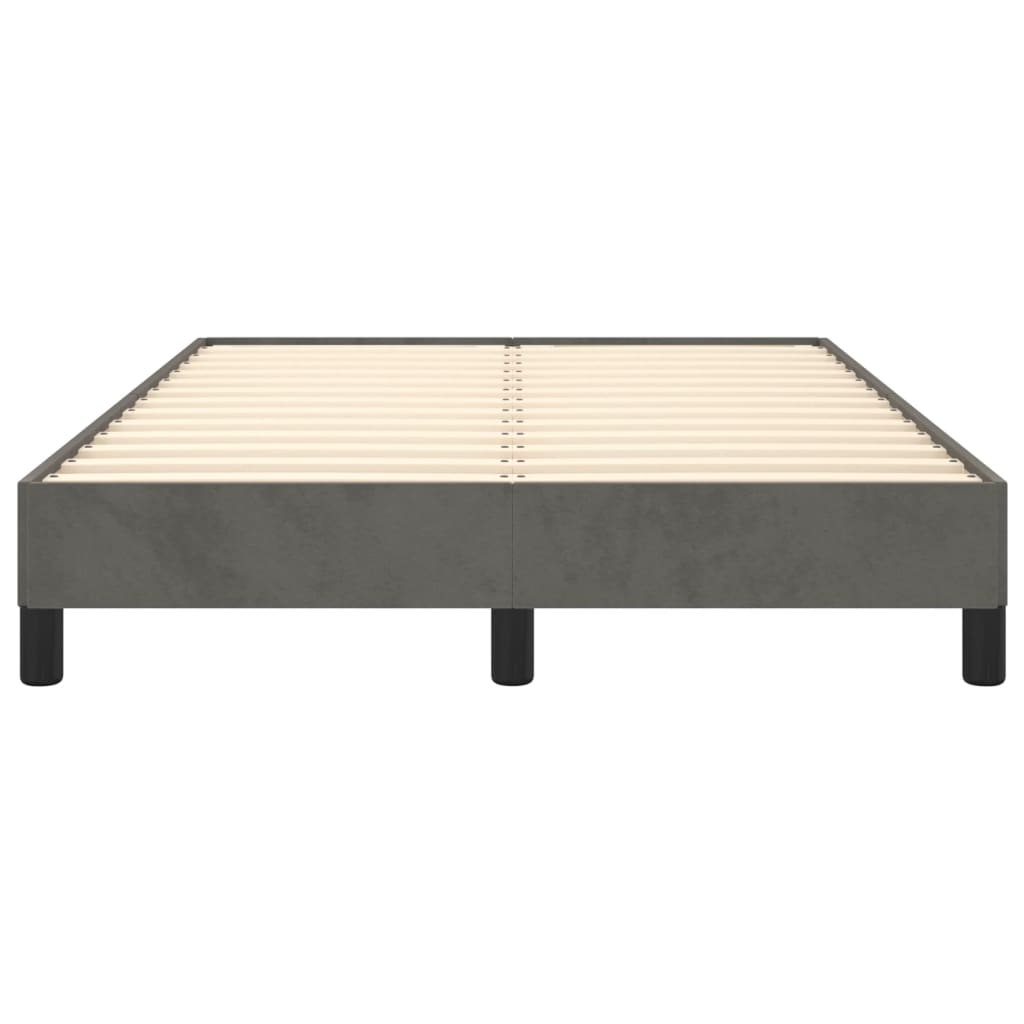 Giroletto Senza Materasso Grigio Scuro 120x200 Cm Velluto - Image 5