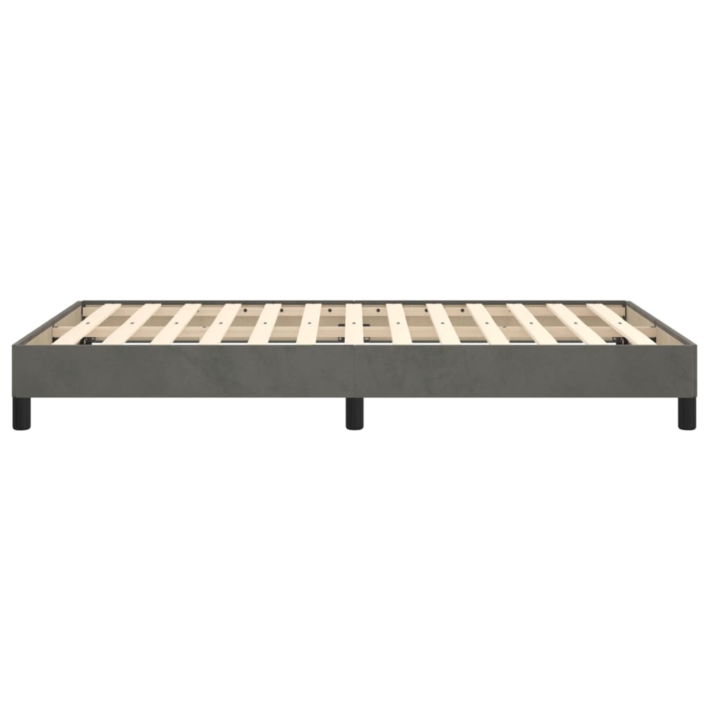Giroletto Senza Materasso Grigio Scuro 120x200 Cm Velluto - Image 6