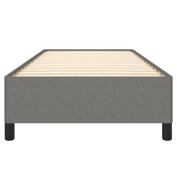 Giroletto Senza Materasso Grigio Scuro 90x200 Cm Tessuto - Image 5
