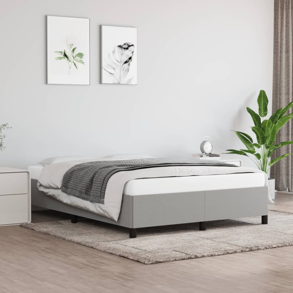 Giroletto Senza Materasso Grigio Chiaro 140x190 Cm Tessuto