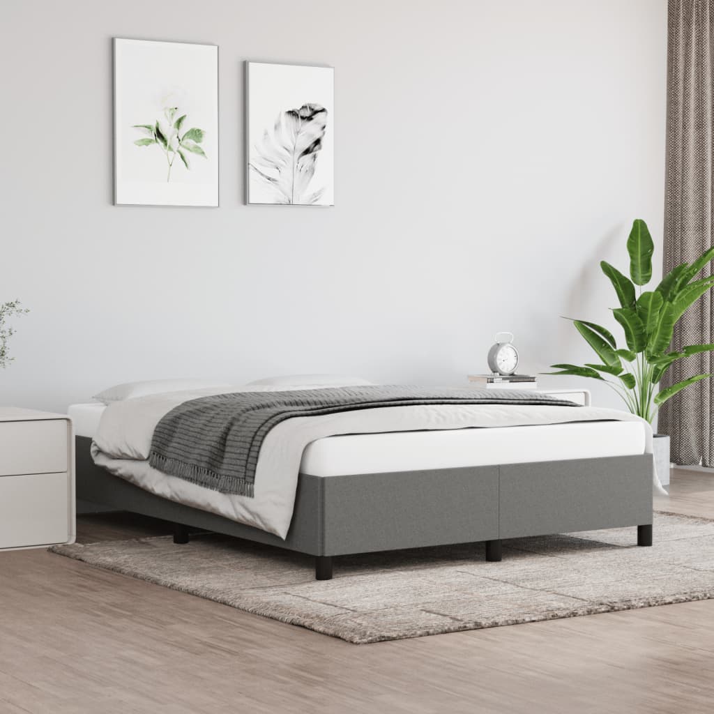 Giroletto Senza Materasso Grigio Scuro 140x190 Cm Tessuto