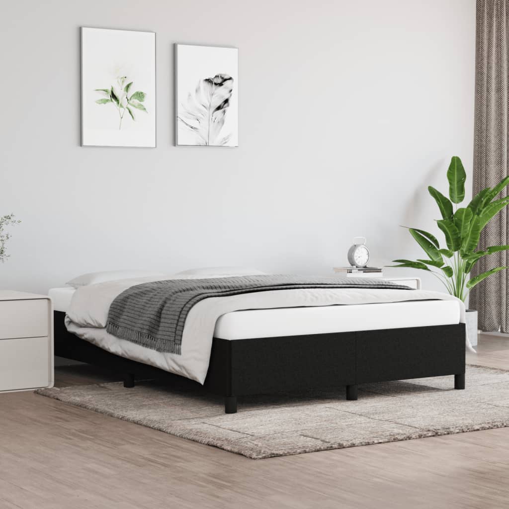 Giroletto Senza Materasso Nero 140x190 Cm In Tessuto