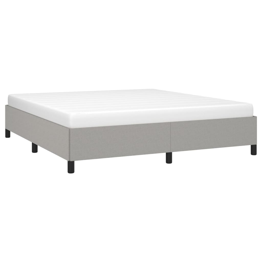 Giroletto Senza Materasso Grigio Chiaro 160x200 Cm Tessuto - Image 3