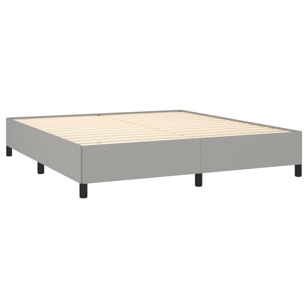 Giroletto Senza Materasso Grigio Chiaro 160x200 Cm Tessuto - Image 4