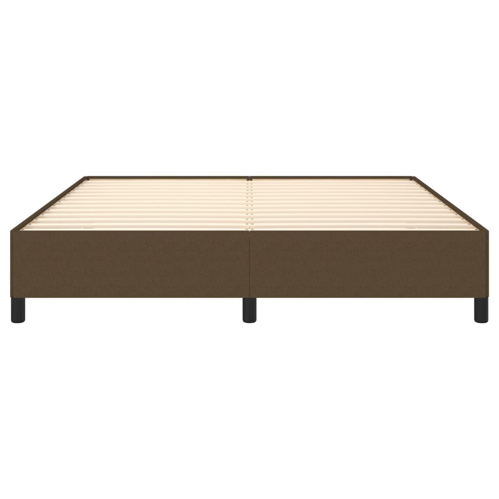 Giroletto Senza Materasso Marrone Scuro 160x200 Cm Tessuto - Image 5