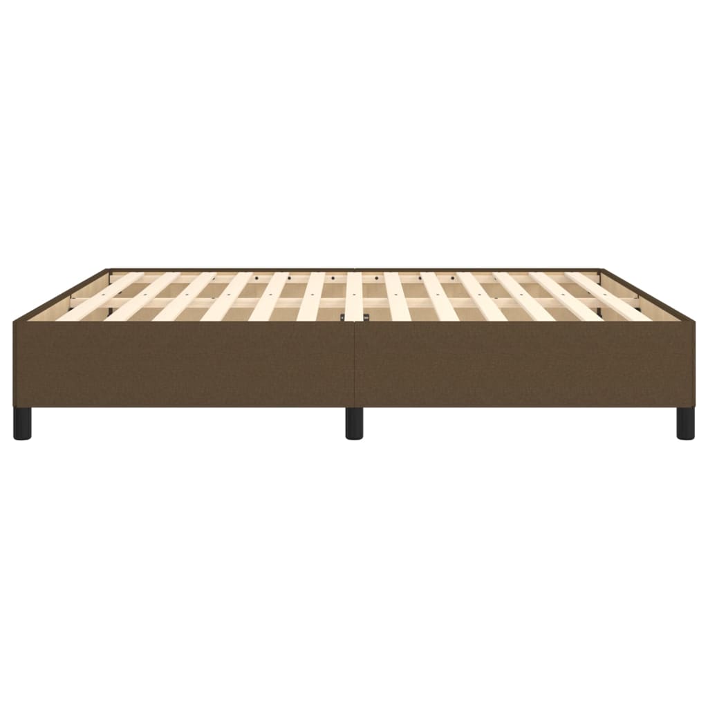 Giroletto Senza Materasso Marrone Scuro 160x200 Cm Tessuto - Image 6