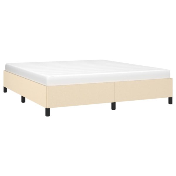 Giroletto Senza Materasso Crema 160x200 Cm In Tessuto - Image 3