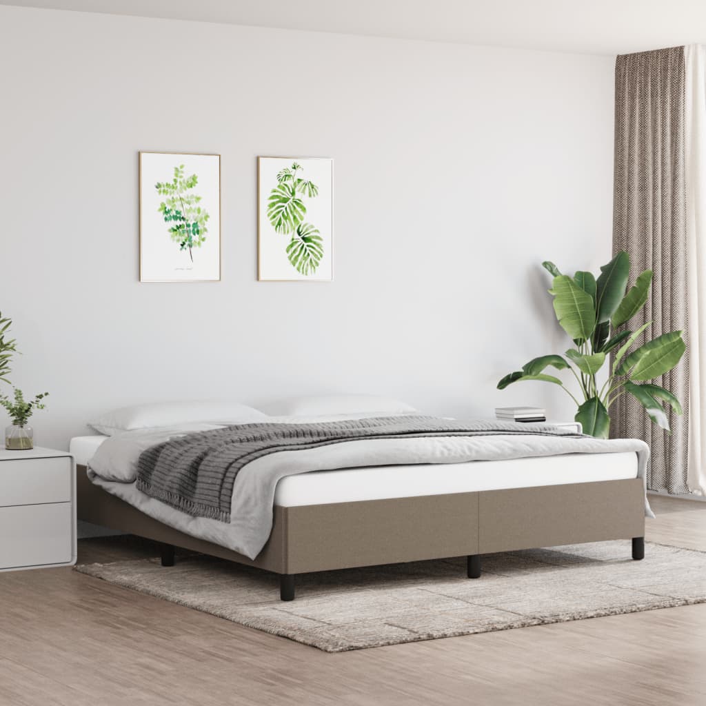 Giroletto Senza Materasso Tortora 180x200 Cm In Tessuto