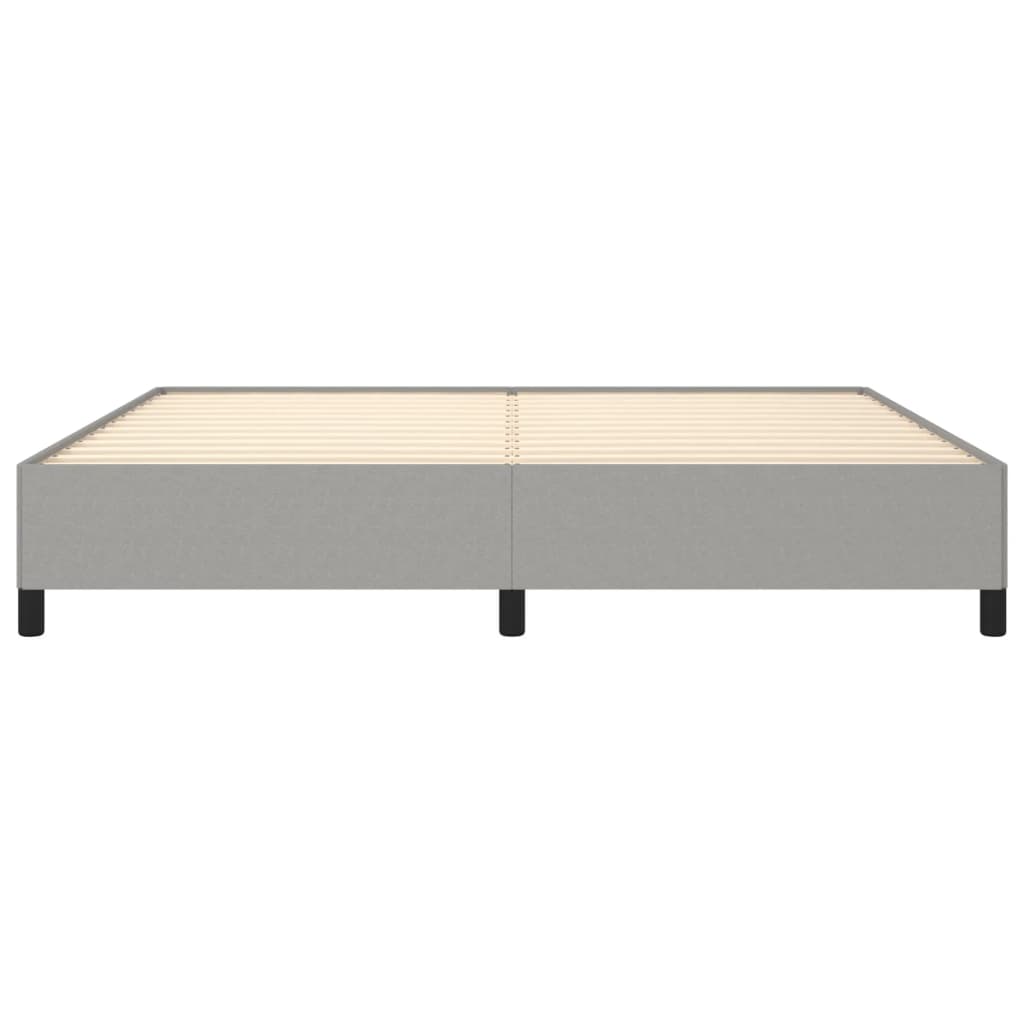 Giroletto Senza Materasso Grigio Chiaro 200x200 Cm Tessuto - Image 5
