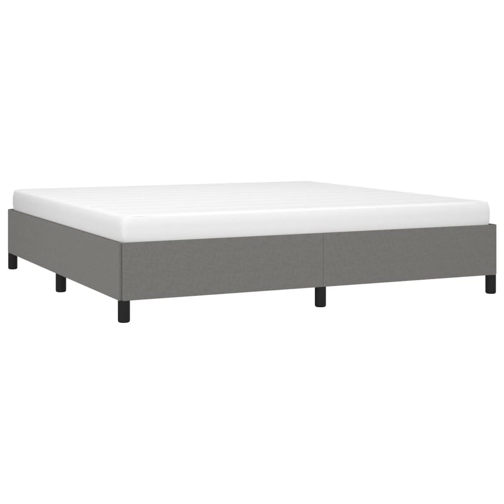 Giroletto Senza Materasso Grigio Scuro 200x200 Cm Tessuto - Image 3