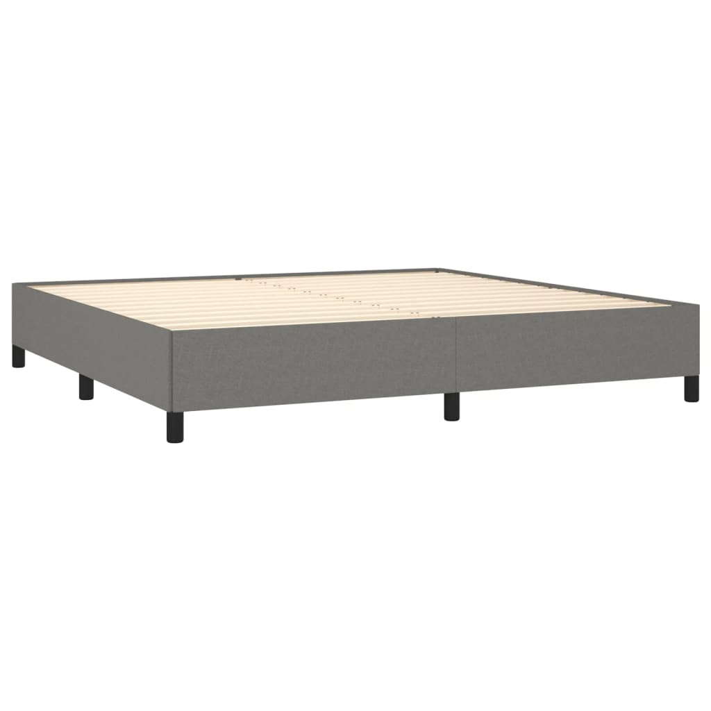 Giroletto Senza Materasso Grigio Scuro 200x200 Cm Tessuto - Image 4