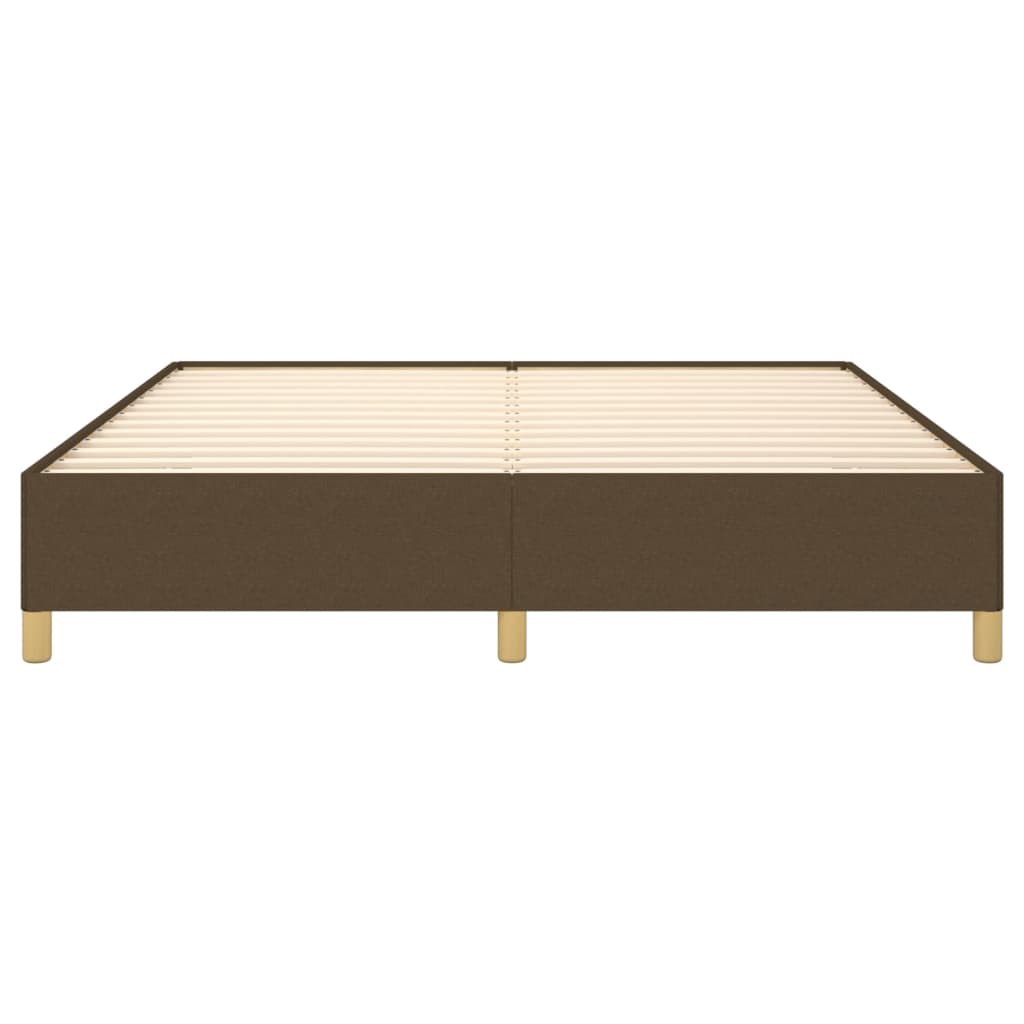 Giroletto Senza Materasso Marrone Scuro 160x200 Cm Tessuto - Image 5