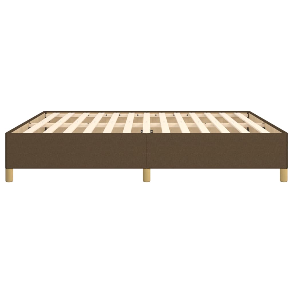Giroletto Senza Materasso Marrone Scuro 160x200 Cm Tessuto - Image 6