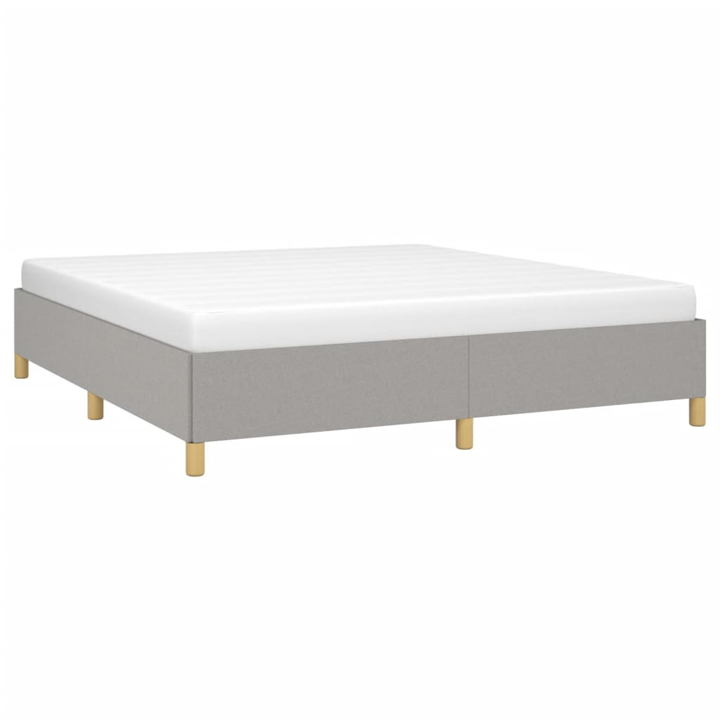 Giroletto Senza Materasso Grigio Chiaro 180x200 Cm Tessuto - Image 3