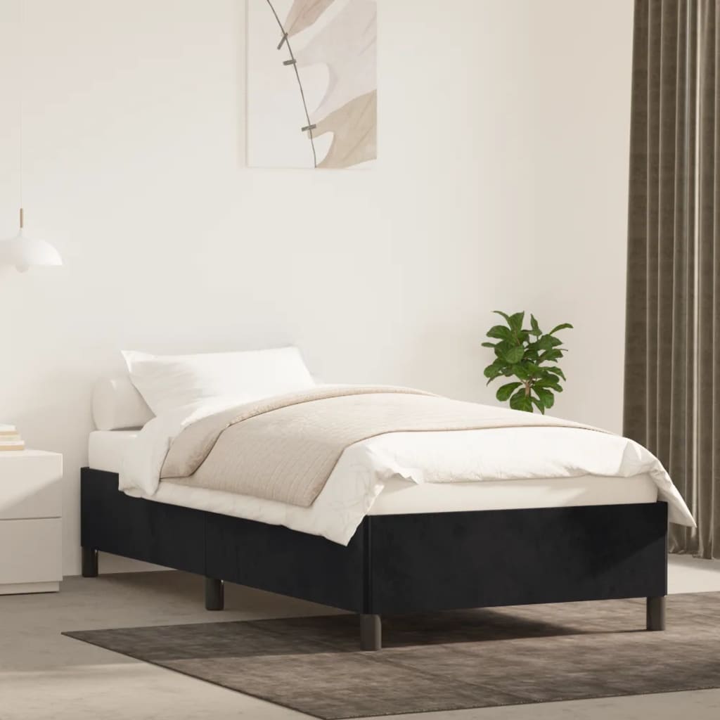 Giroletto Nero 80x200 Cm In Velluto