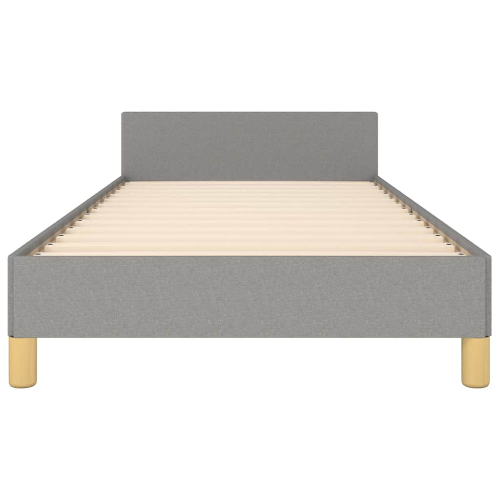Giroletto Senza Materasso Grigio Chiaro 90x190 Cm Tessuto - Image 5
