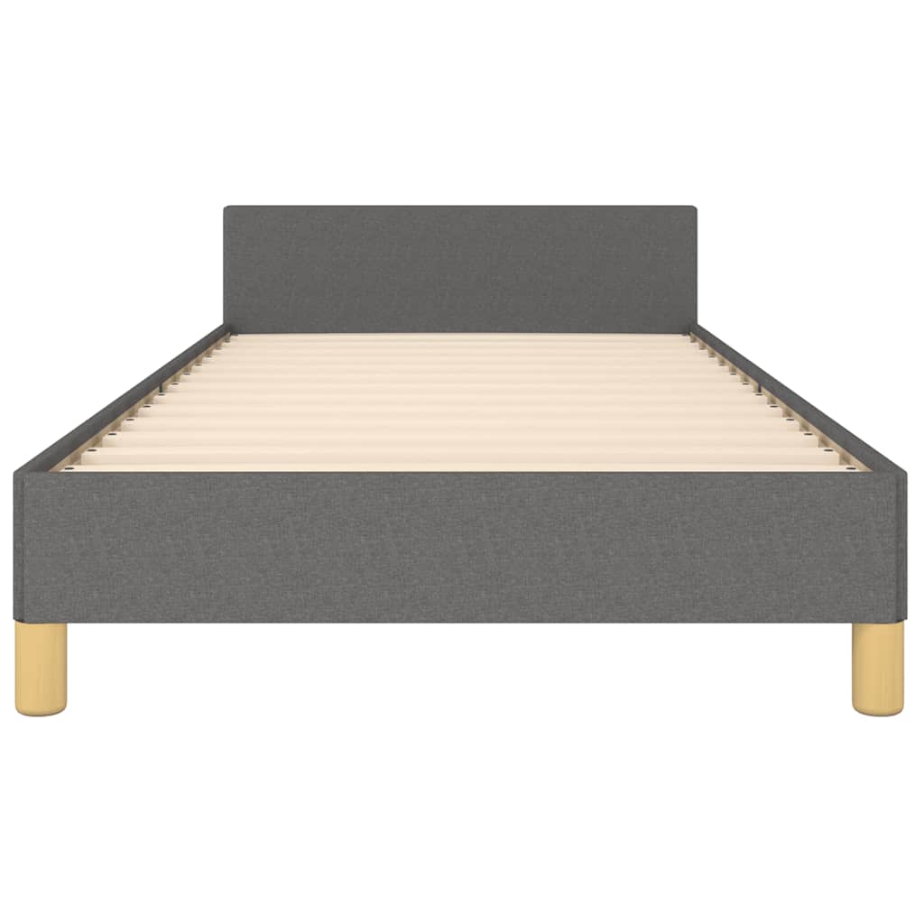 Giroletto Senza Materasso Grigio Scuro 90x200 Cm Tessuto - Image 5