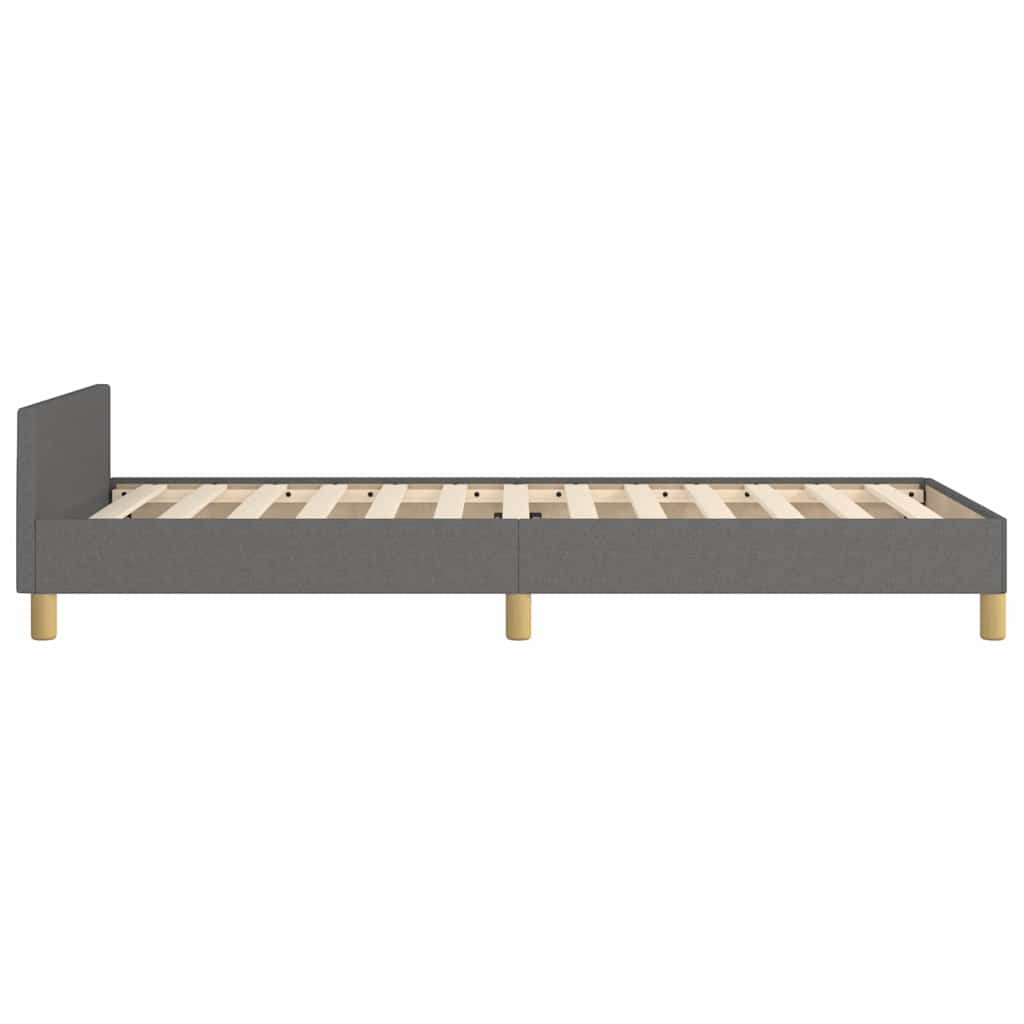 Giroletto Senza Materasso Grigio Scuro 90x200 Cm Tessuto - Image 6