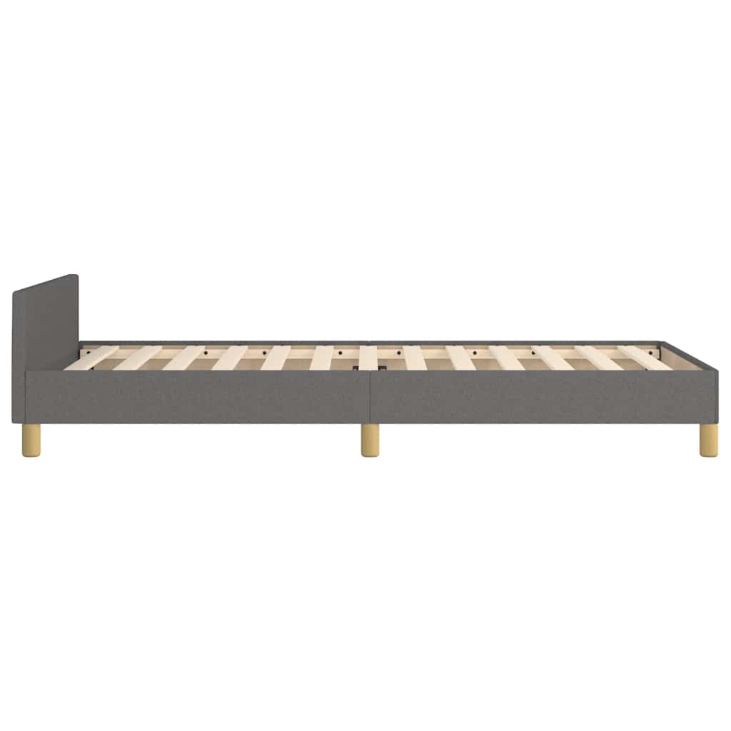 Giroletto Senza Materasso Grigio Scuro 100x200 Cm Tessuto - Image 6