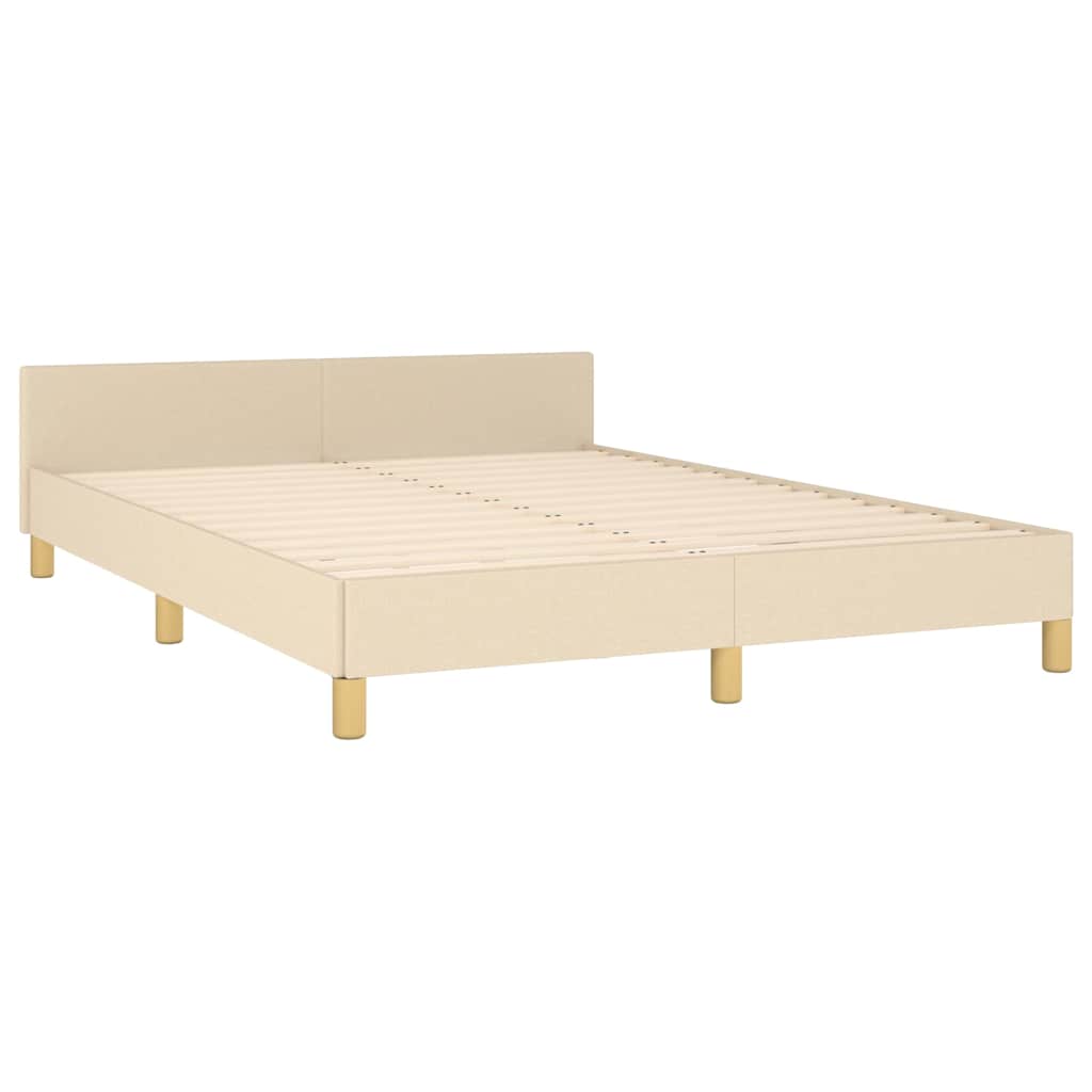 Giroletto Senza Materasso Crema 140x190 Cm In Tessuto - Image 4