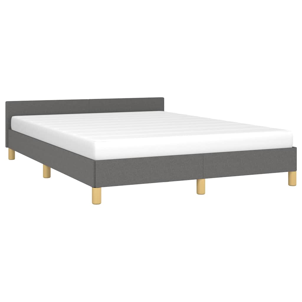 Giroletto Senza Materasso Grigio Scuro 140x200 Cm Tessuto - Image 3