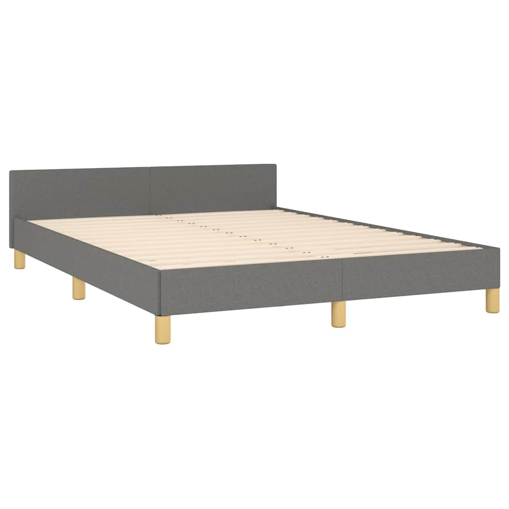 Giroletto Senza Materasso Grigio Scuro 140x200 Cm Tessuto - Image 4
