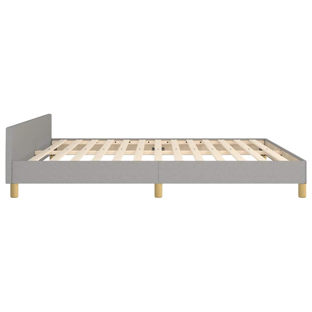 Giroletto Senza Materasso Grigio Chiaro 160x200 Cm Tessuto - Image 6