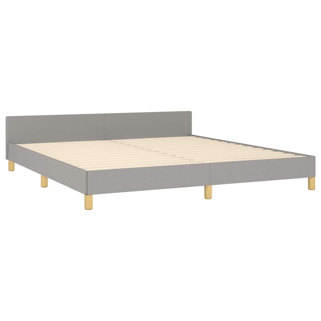 Giroletto Senza Materasso Grigio Chiaro 180x200 Cm Tessuto - Image 4