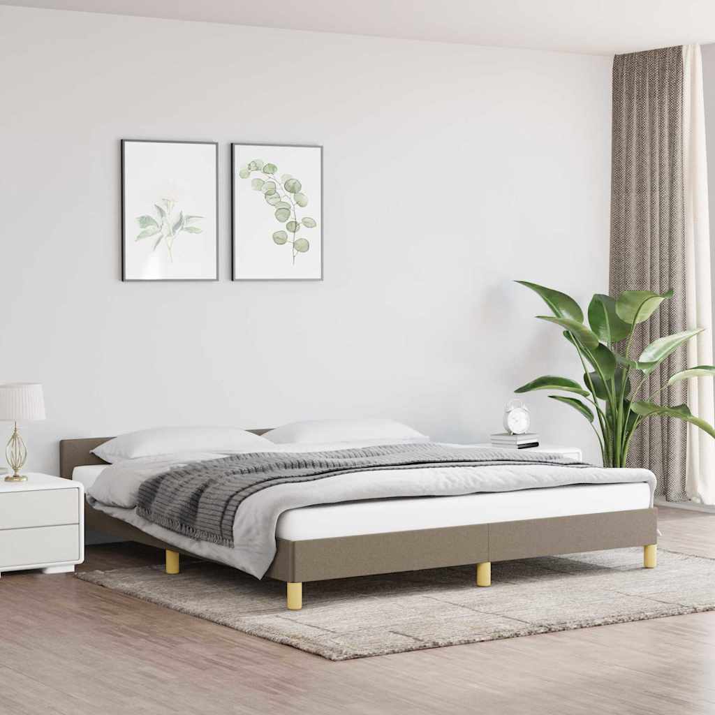 Giroletto Senza Materasso Tortora 180x200 Cm In Tessuto