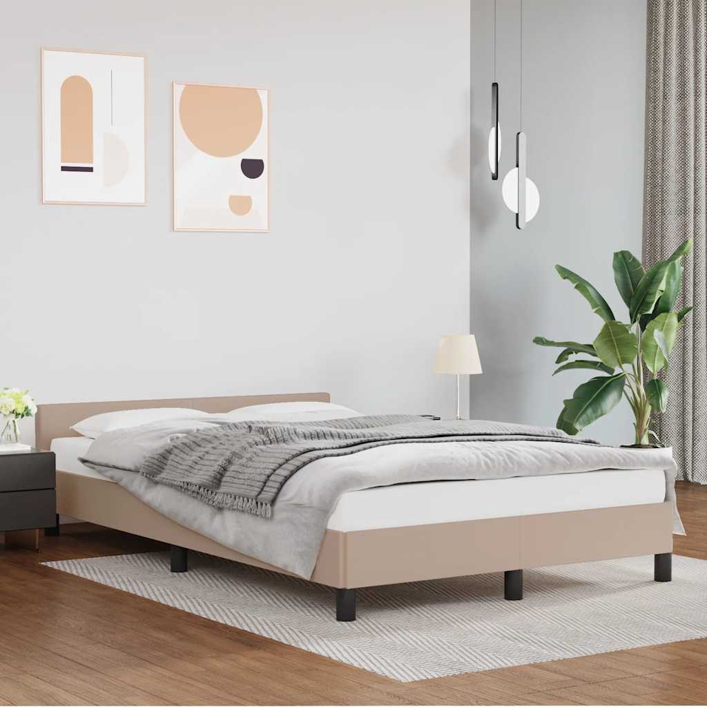 Giroletto Con Testiera Senza Materasso Cappuccino 140x190 cm