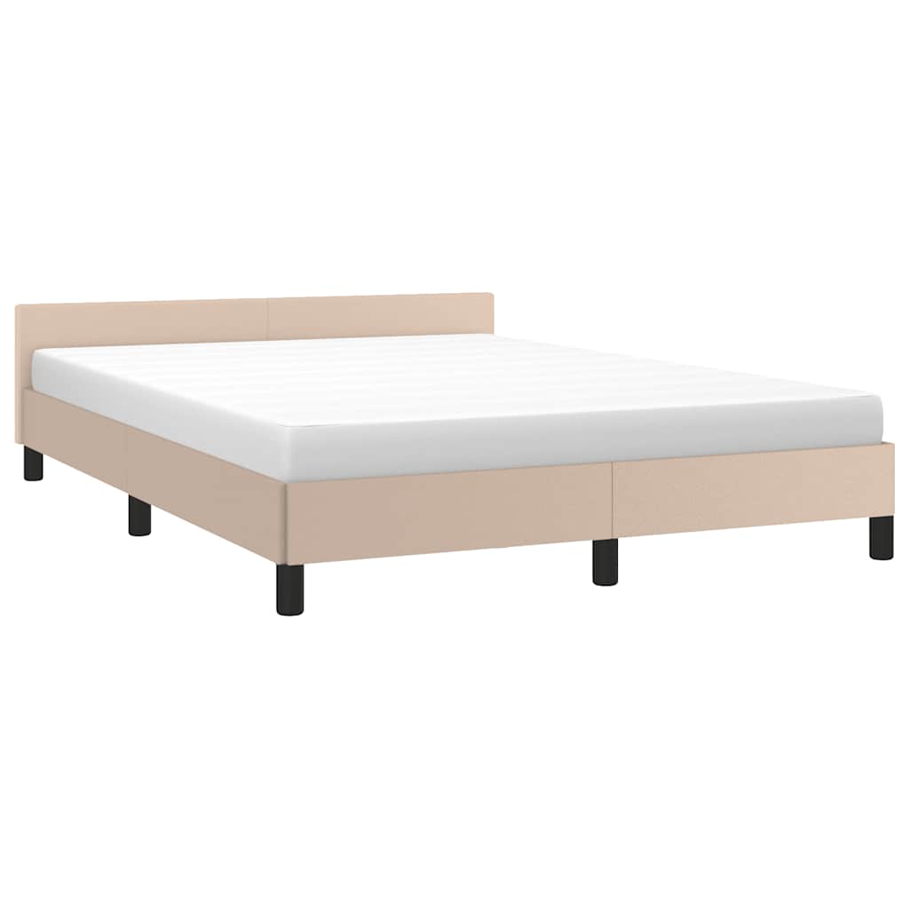 Giroletto Con Testiera Senza Materasso Cappuccino 140x190 cm - Image 3