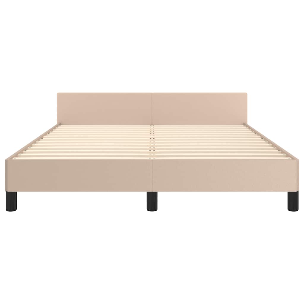 Giroletto Con Testiera Senza Materasso Cappuccino 140x190 cm - Image 5