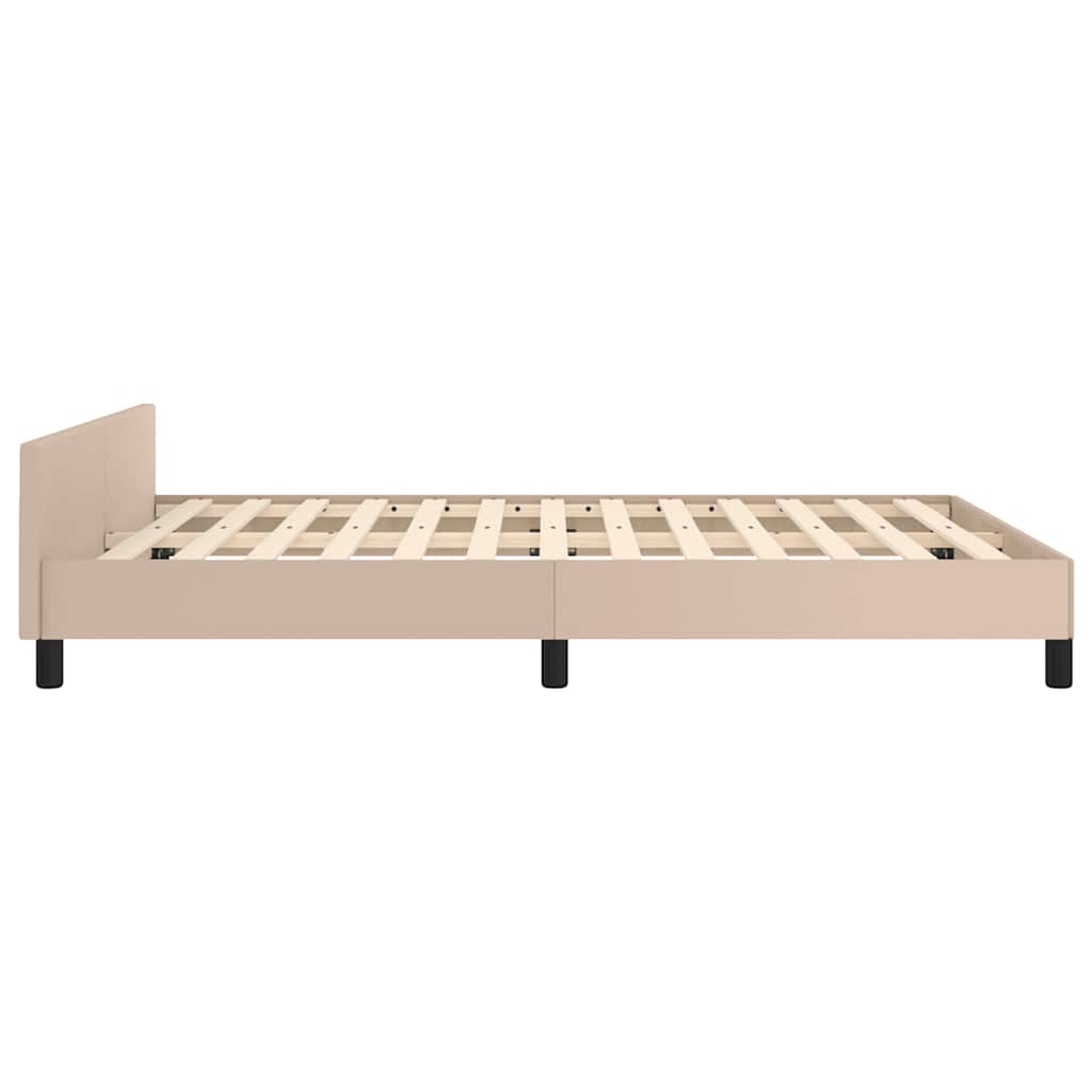 Giroletto Con Testiera Senza Materasso Cappuccino 140x190 cm - Image 6