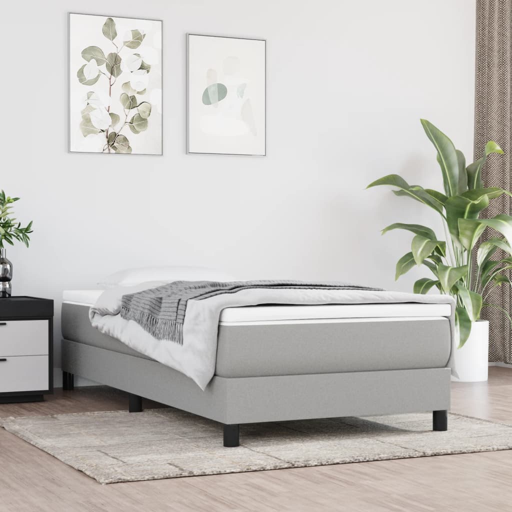 Materasso A Molle Insacchettate Grigio Chiaro 80x200x20 cm