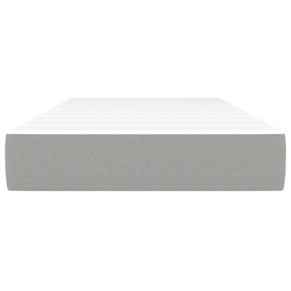 Materasso A Molle Insacchettate Grigio Chiaro 80x200x20 cm - Image 3