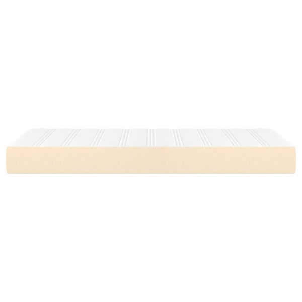 Materasso A Molle Insacchettate Crema 90x190x20 Cm In Tessuto - Image 4