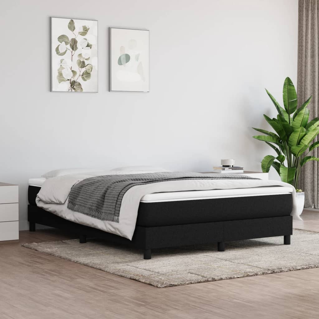 Materasso A Molle Insacchettate Nero 140x200x20 Cm In Tessuto