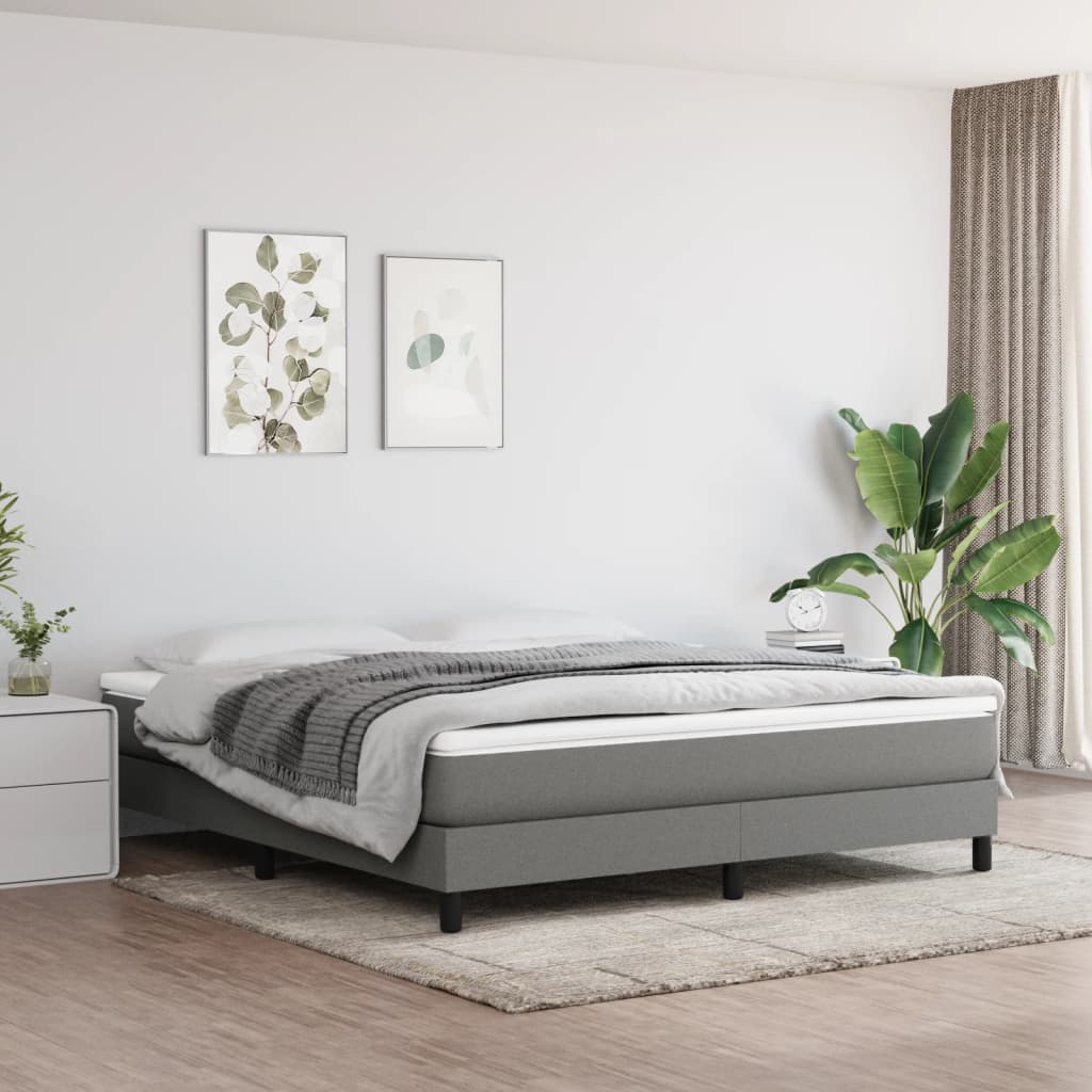 Materasso A Molle Insacchettate Grigio Scuro 180x200x20 cm