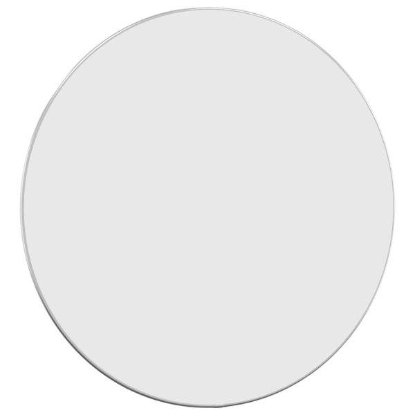 Specchio Da Parete Argento Ø 60 Cm Rotondo - Image 3