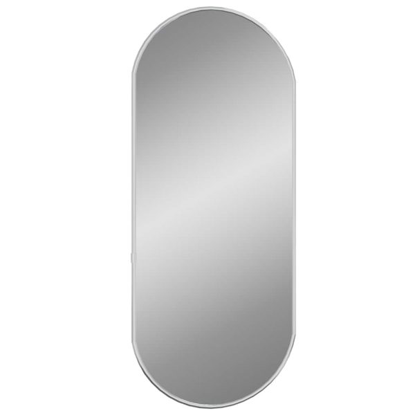 Specchio Da Parete Argento 60x25 Cm Ovale - Image 3