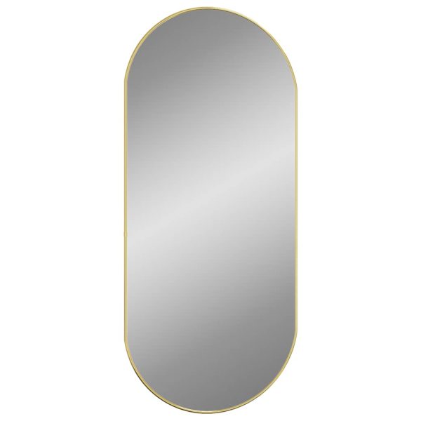 Specchio Da Parete Dorato 100x45 Cm Ovale - Image 3