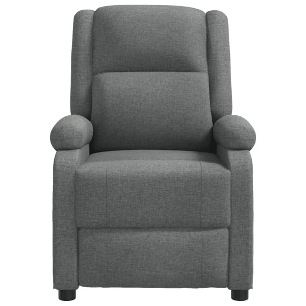 Poltrona Reclinabile In Tessuto Grigio Scuro - Image 3