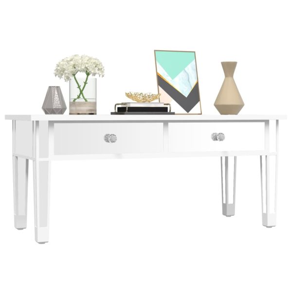 Tavolino Salotto A Specchio 106x45x45cm Legno Multistrato Vetro - Image 4