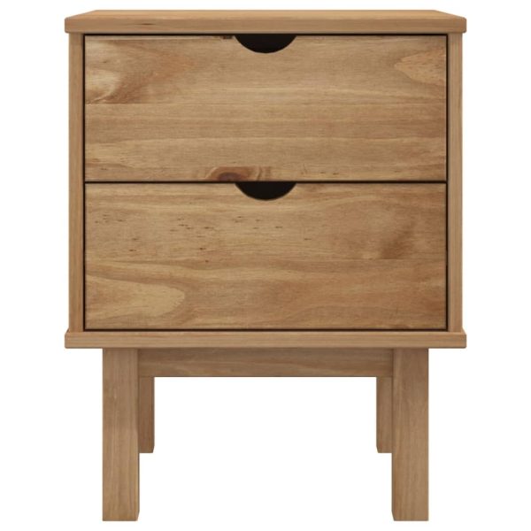 Comodino Otta 45x39x57 Cm In Legno Massello Di Pino - Image 3
