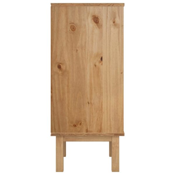 Cassettiera Otta Marrone E Grigio 76,5x39,5x90 Cm Legno Di Pino - Image 5