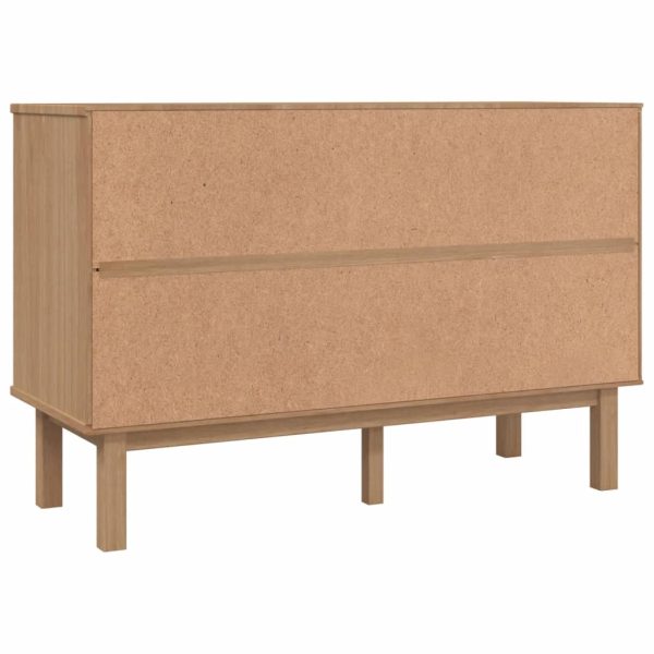 Cassettiera Otta Marrone E Grigio 111x43x73,5 Cm Legno Di Pino - Image 6