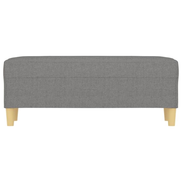 Panca Grigio Scuro 100x35x41 Cm In Tessuto - Image 3